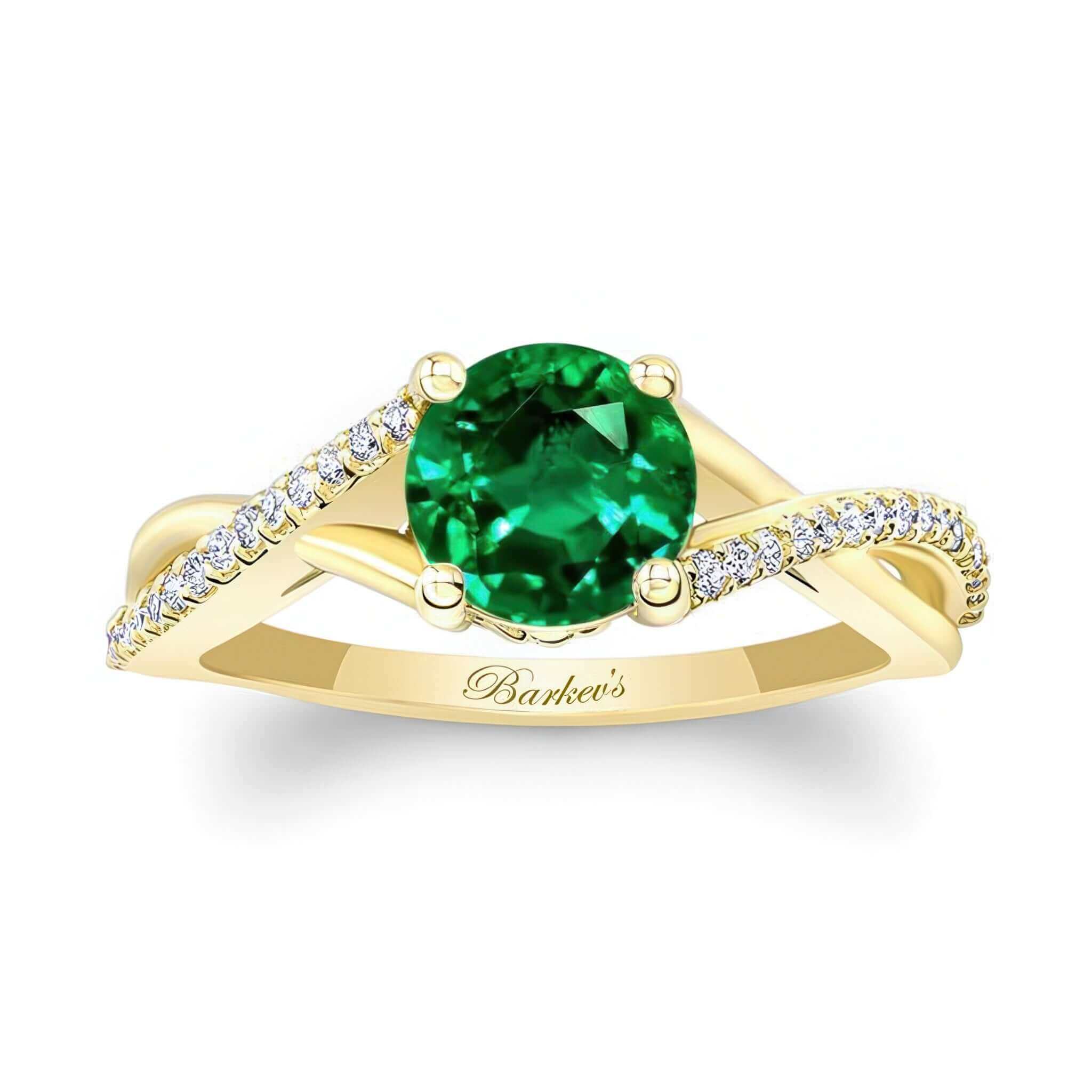 One Carat Emerald And Diamond Ring