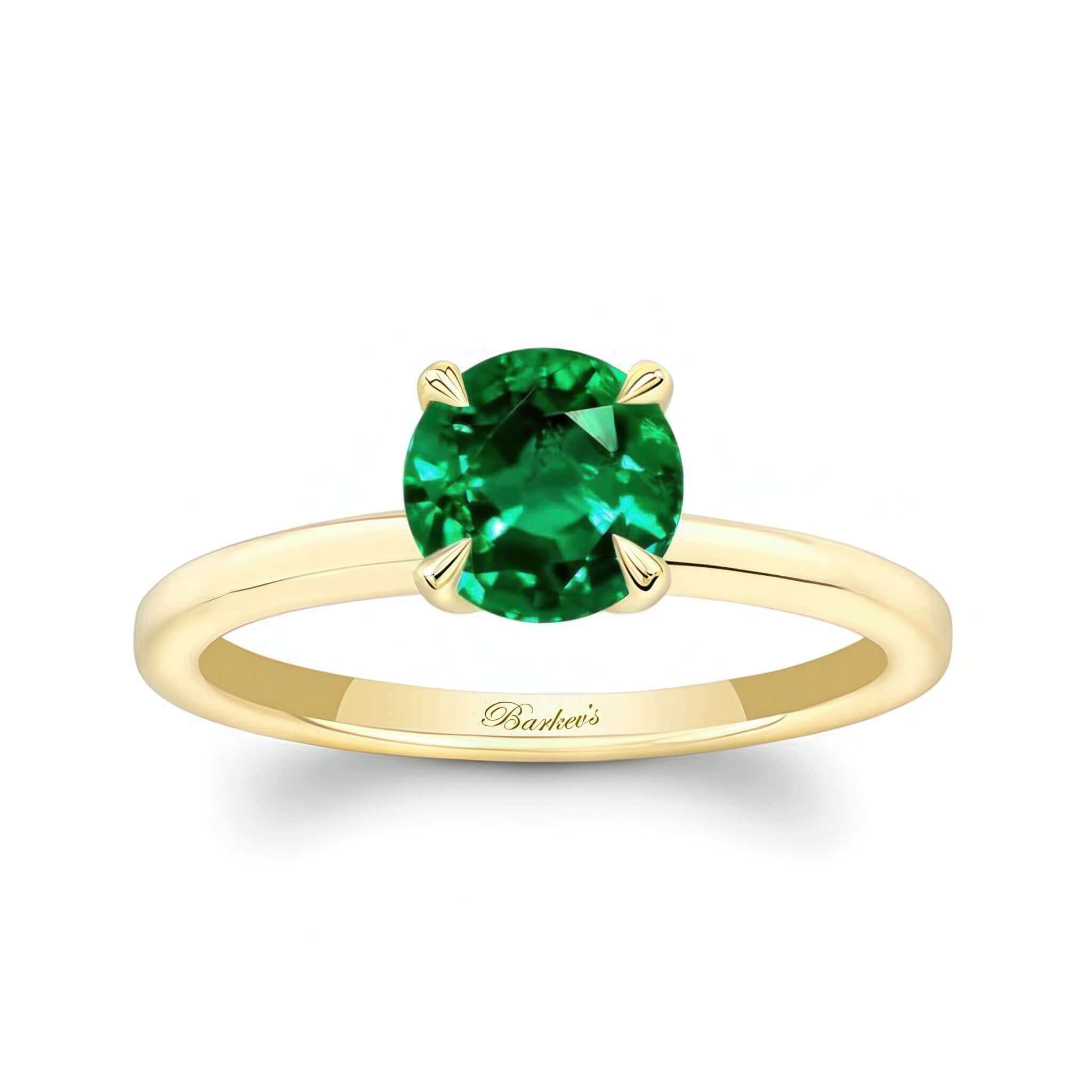 Emerald Solitaire Ring