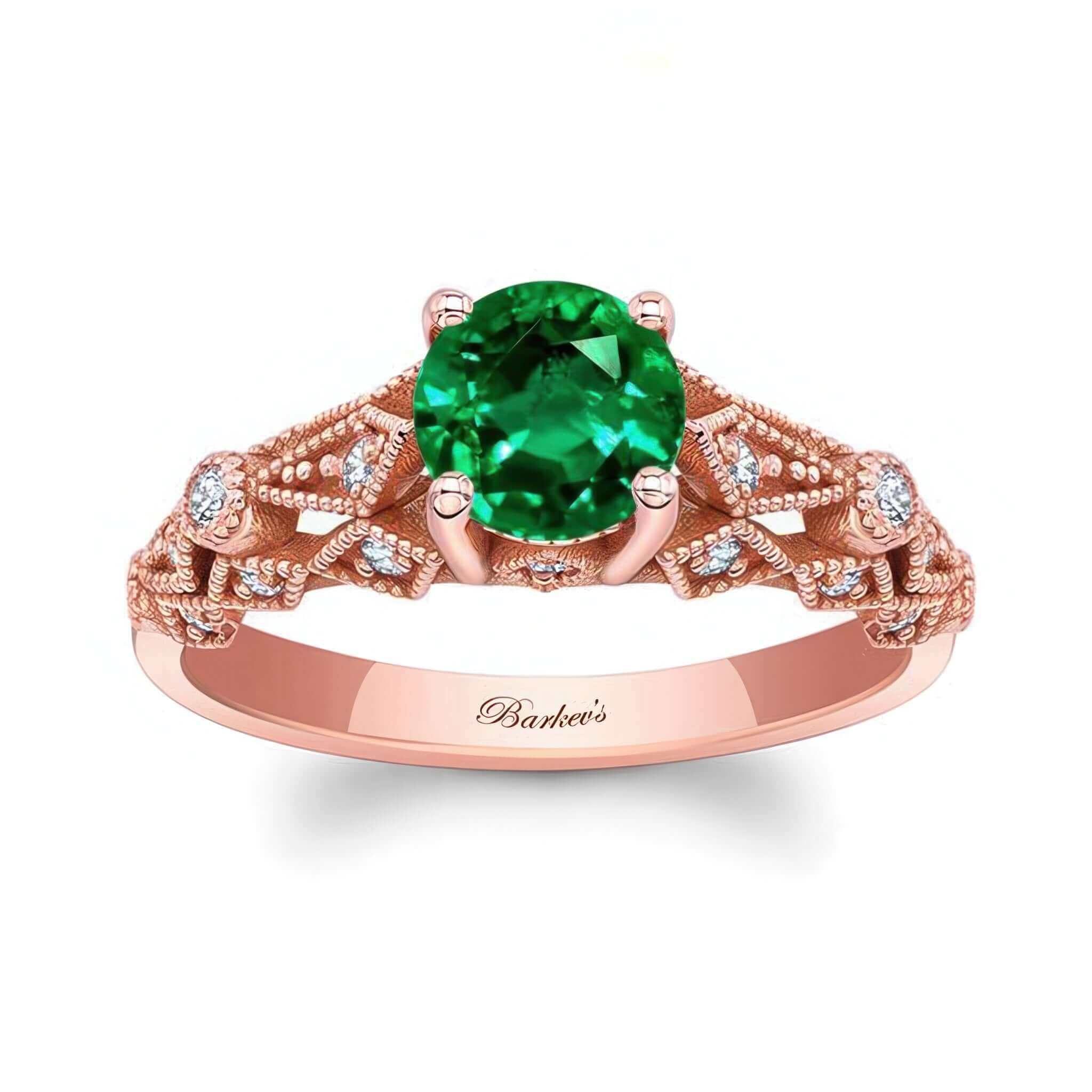 Vintage Emerald And Diamond Ring
