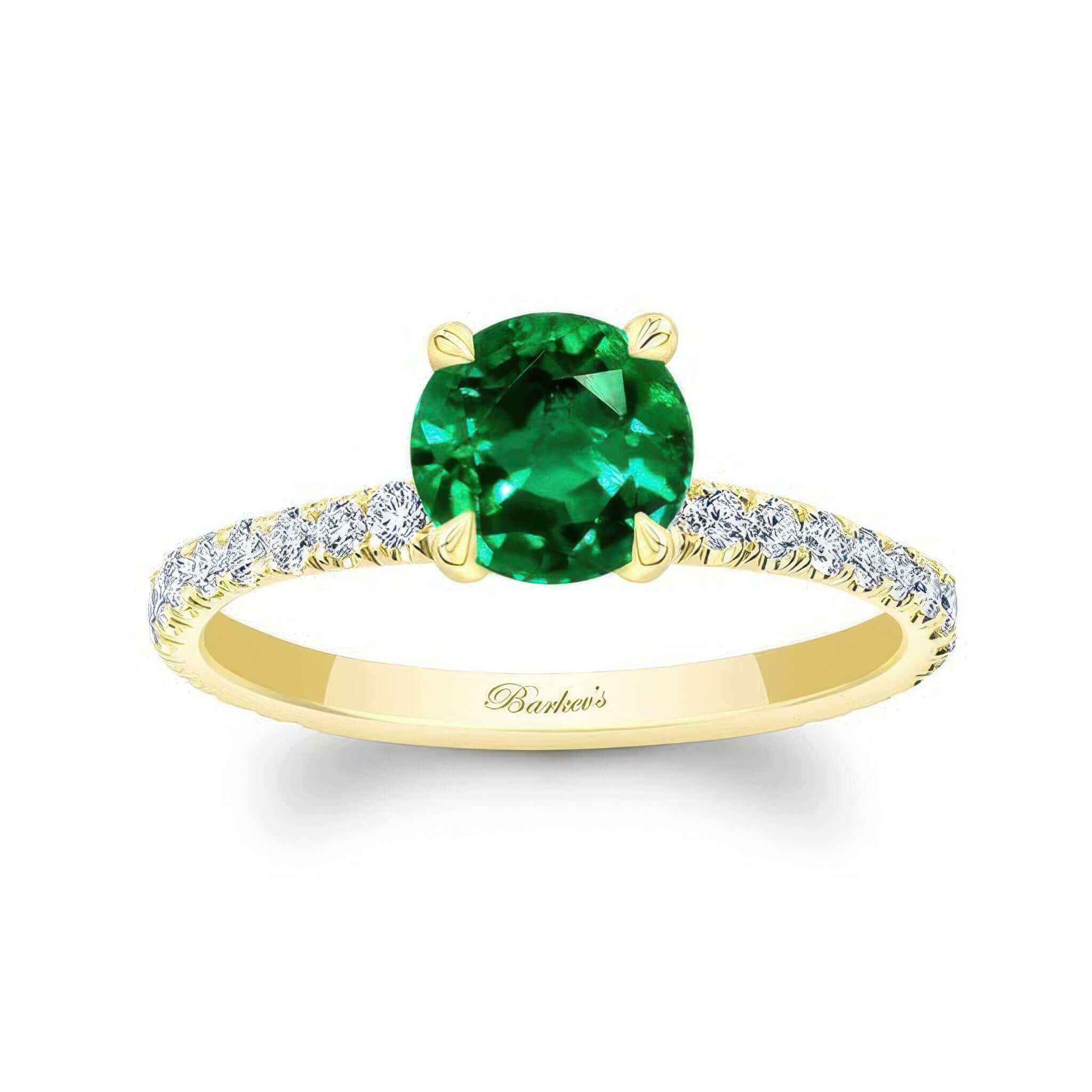 Emerald And Diamond Ring