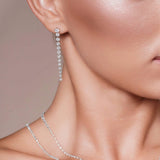 3.15 Carat Floating Lab Diamond Earrings