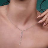Floating Lab-Grown Diamond Pendant Necklace