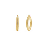 Textured Domed Gold Hoop Earrings