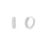 9mm Lab Grown Diamond Huggie Hoop Earrings