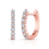 0.4 Carat Diamond Hoop Earrings