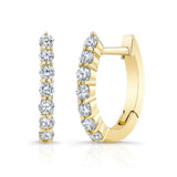 0.4 Carat Diamond Hoop Earrings