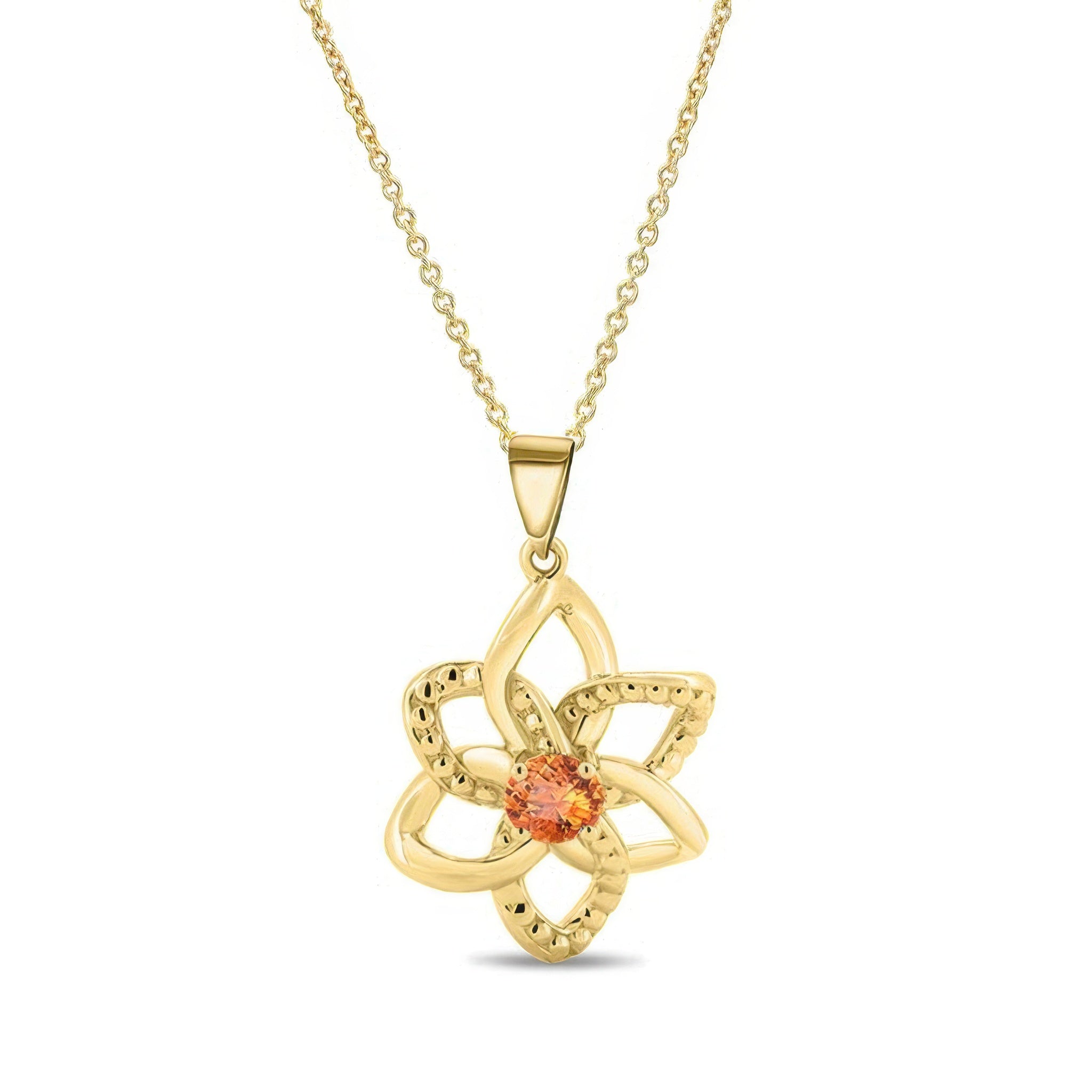 Citrine Flower Necklace