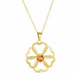 Citrine Heart Necklace