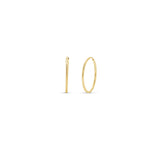 Gold Endless Hoop Earrings in a timeless design, showcasing a seamless hoop shape for elegant everyday wear.