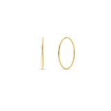Gold Endless Hoop Earrings featuring a sleek and timeless design, perfect for everyday elegance and versatility.