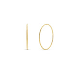 Gold Endless Hoop Earrings showcasing a sleek, seamless design for everyday elegance.