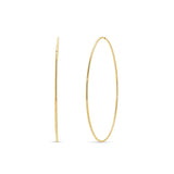 Gold Endless Hoop Earrings featuring a seamless, elegant design perfect for any occasion.