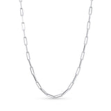 Lightweight Gold Paper Clip Chain