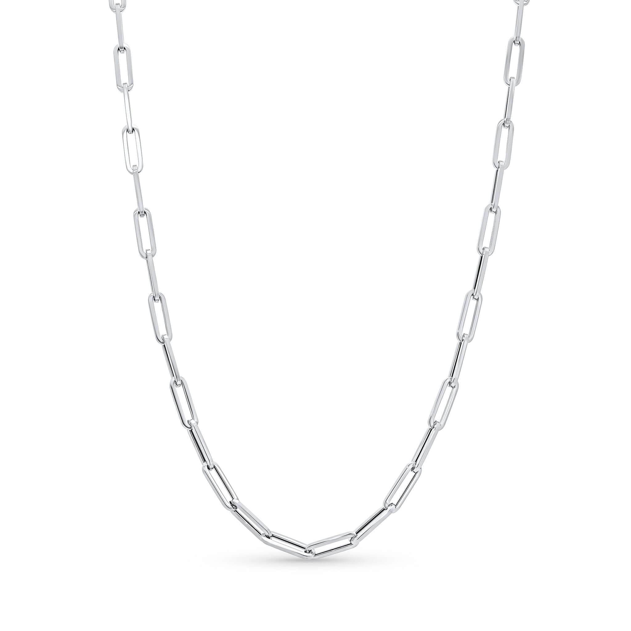 Lightweight Gold Paper Clip Chain
