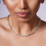 Lightweight Gold Paper Clip Chain