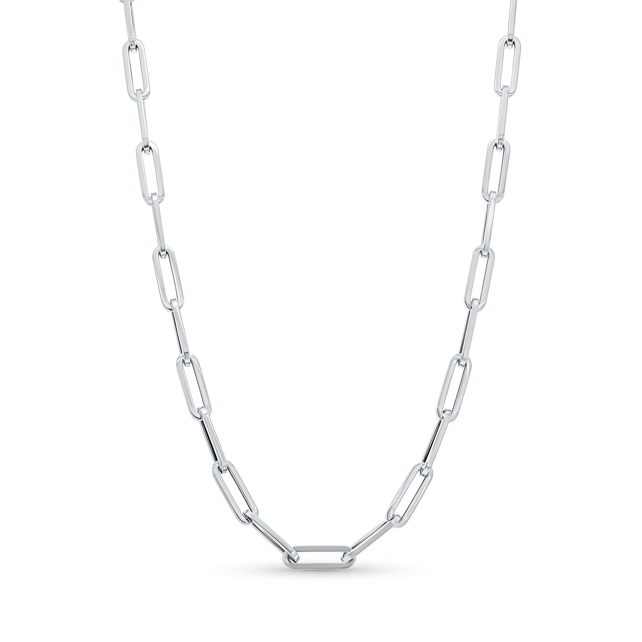Lightweight Gold Paper Clip Chain
