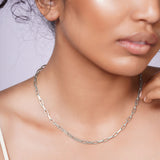 Lightweight Gold Paper Clip Chain