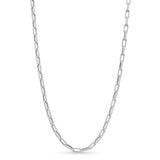 Lightweight Gold Paper Clip Chain