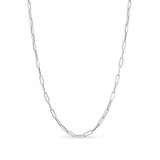 Lightweight Gold Paper Clip Chain