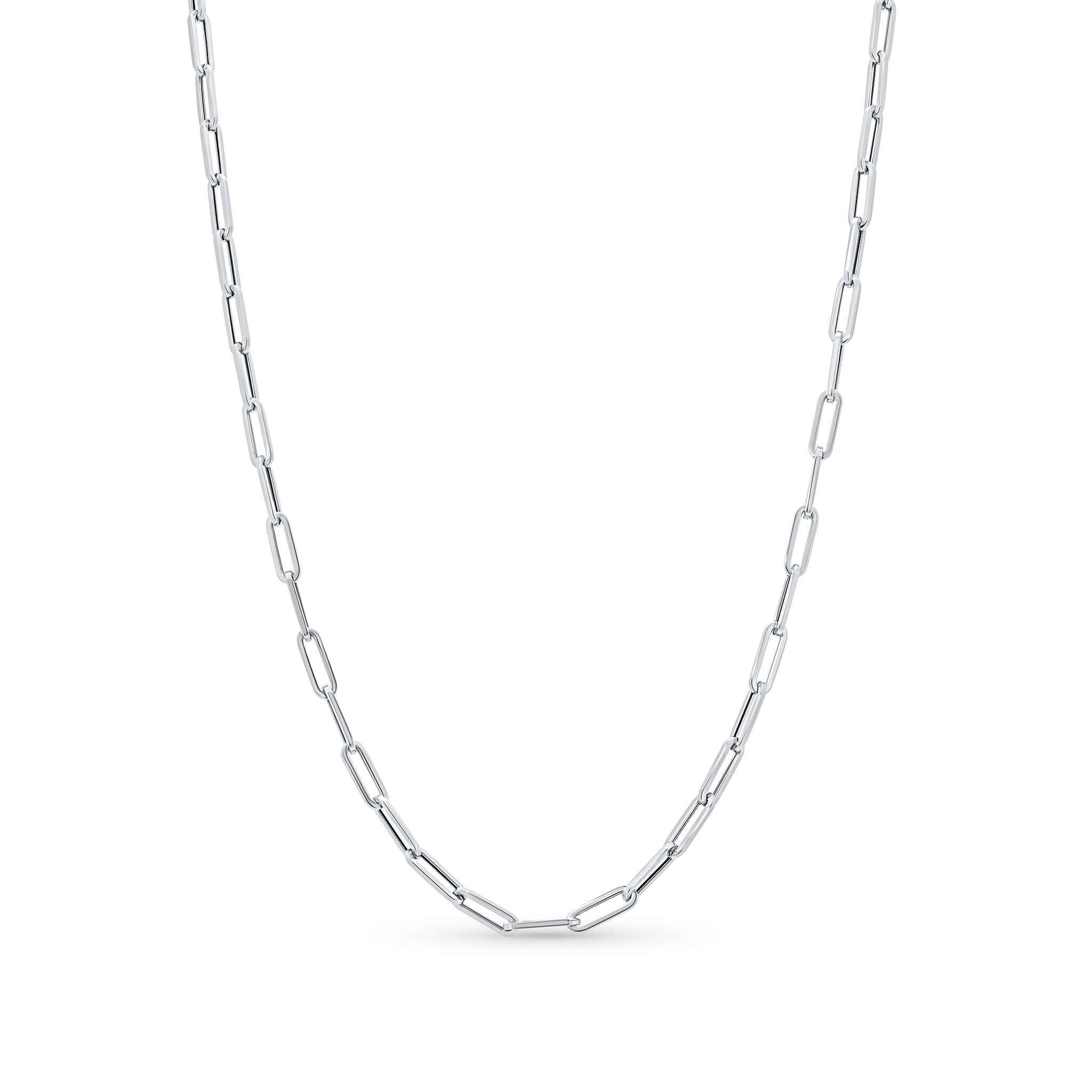 Lightweight Gold Paper Clip Chain