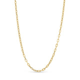 Lightweight Gold Paper Clip Chain