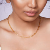 Lightweight Gold Paper Clip Chain