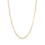 Lightweight Gold Paper Clip Chain