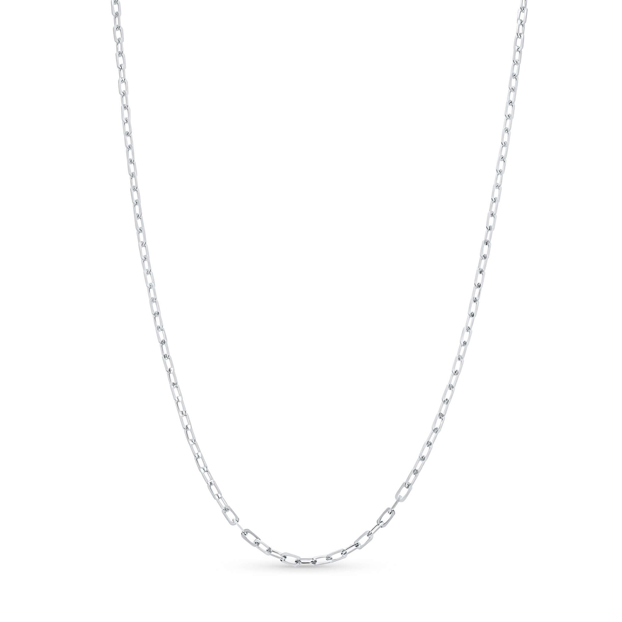 Solid Gold Paper Clip Chain