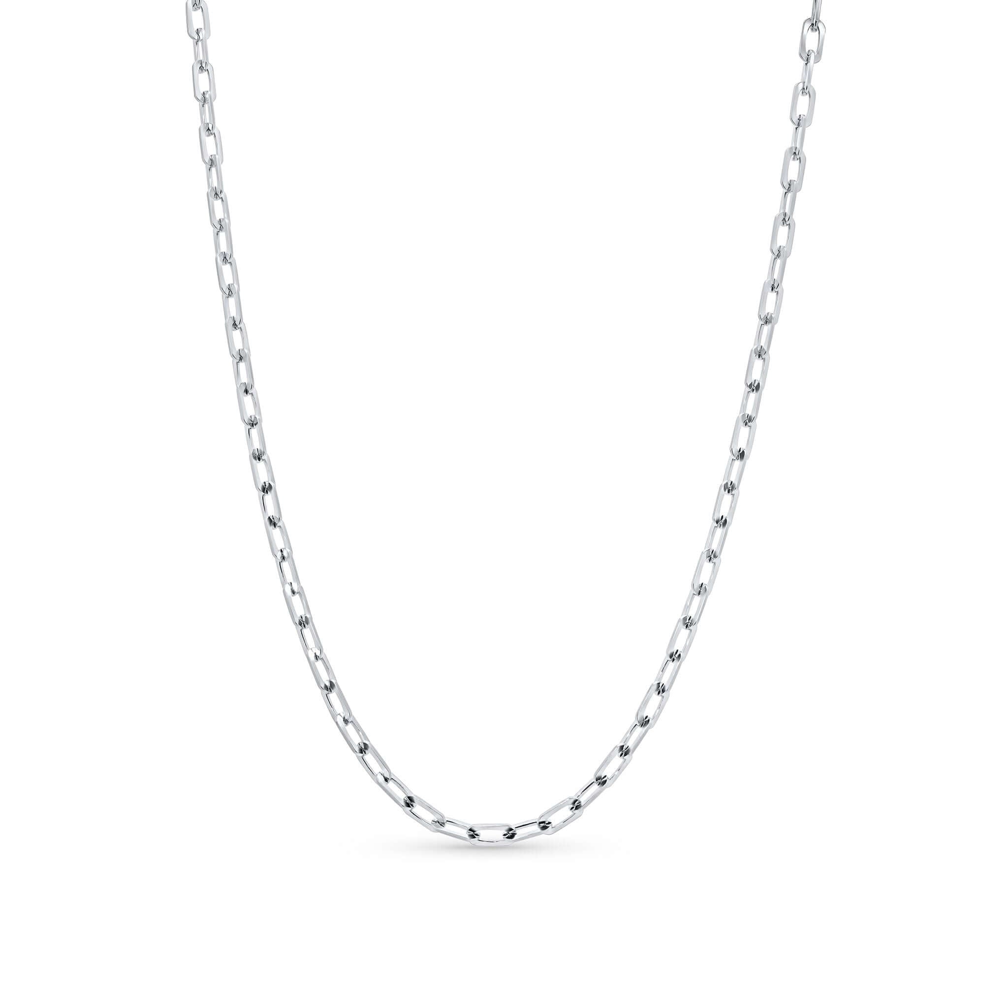Solid Gold Paper Clip Chain