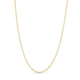 Solid Gold Paper Clip Chain