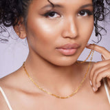Solid Gold Paper Clip Chain