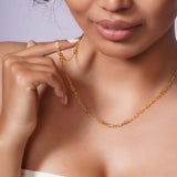 Solid Gold Paper Clip Chain