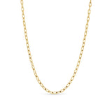 Solid Gold Paper Clip Chain