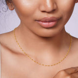 Gold Disco Ball Necklace