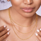 Stackable Gold Paper Clip Chain