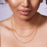 Stackable Gold Paper Clip Chain
