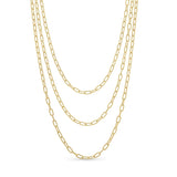 Stackable Gold Paper Clip Chain