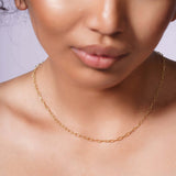 Stackable Gold Paper Clip Chain
