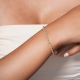 Adjustable Diamond Cut Ball Bracelet