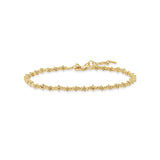 Adjustable Diamond Cut Ball Bracelet