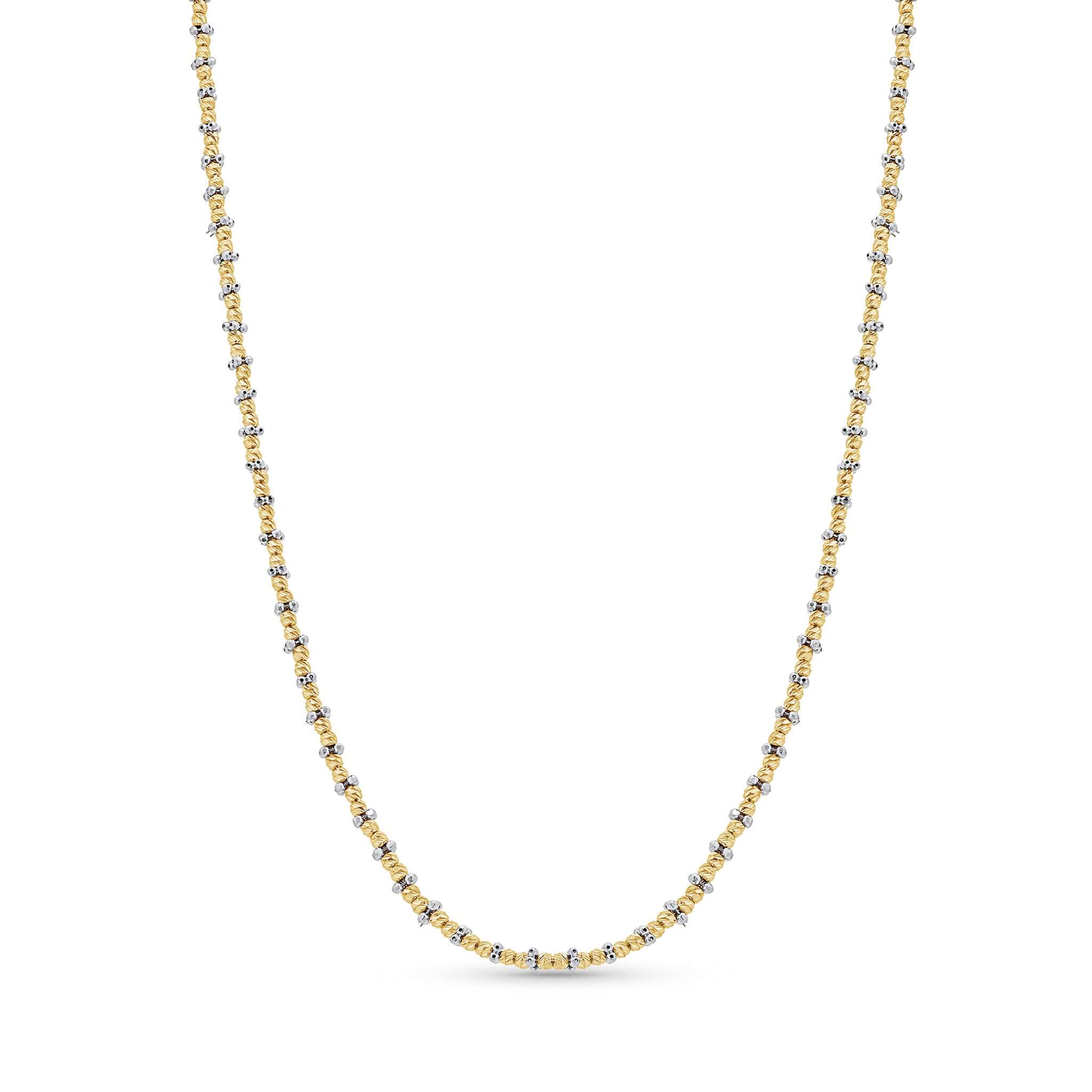 Adjustable Diamond Cut Ball Necklace