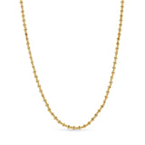 Adjustable Diamond Cut Ball Necklace
