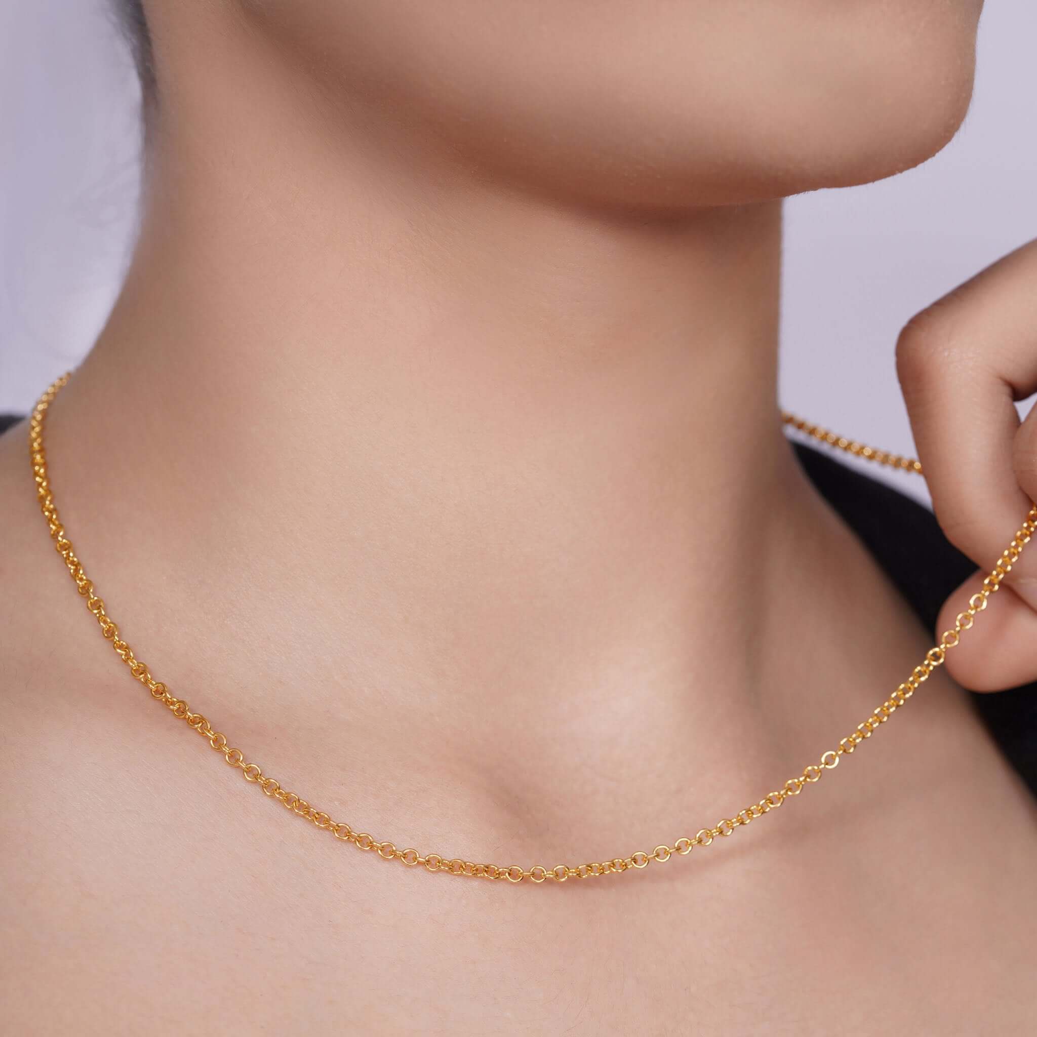 Gold Rolo Chain