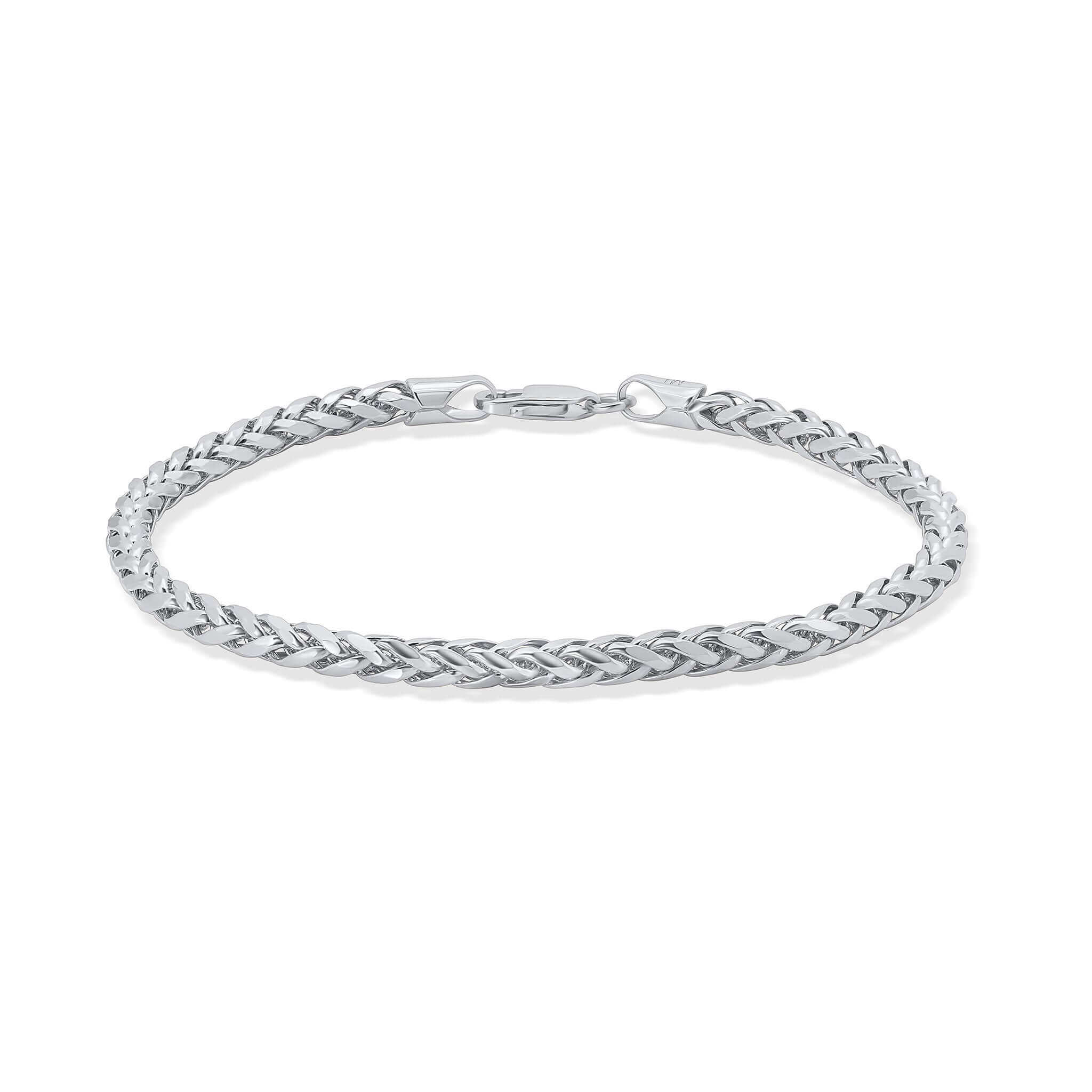 Men's Lightweight Wheat Gold Bracelet