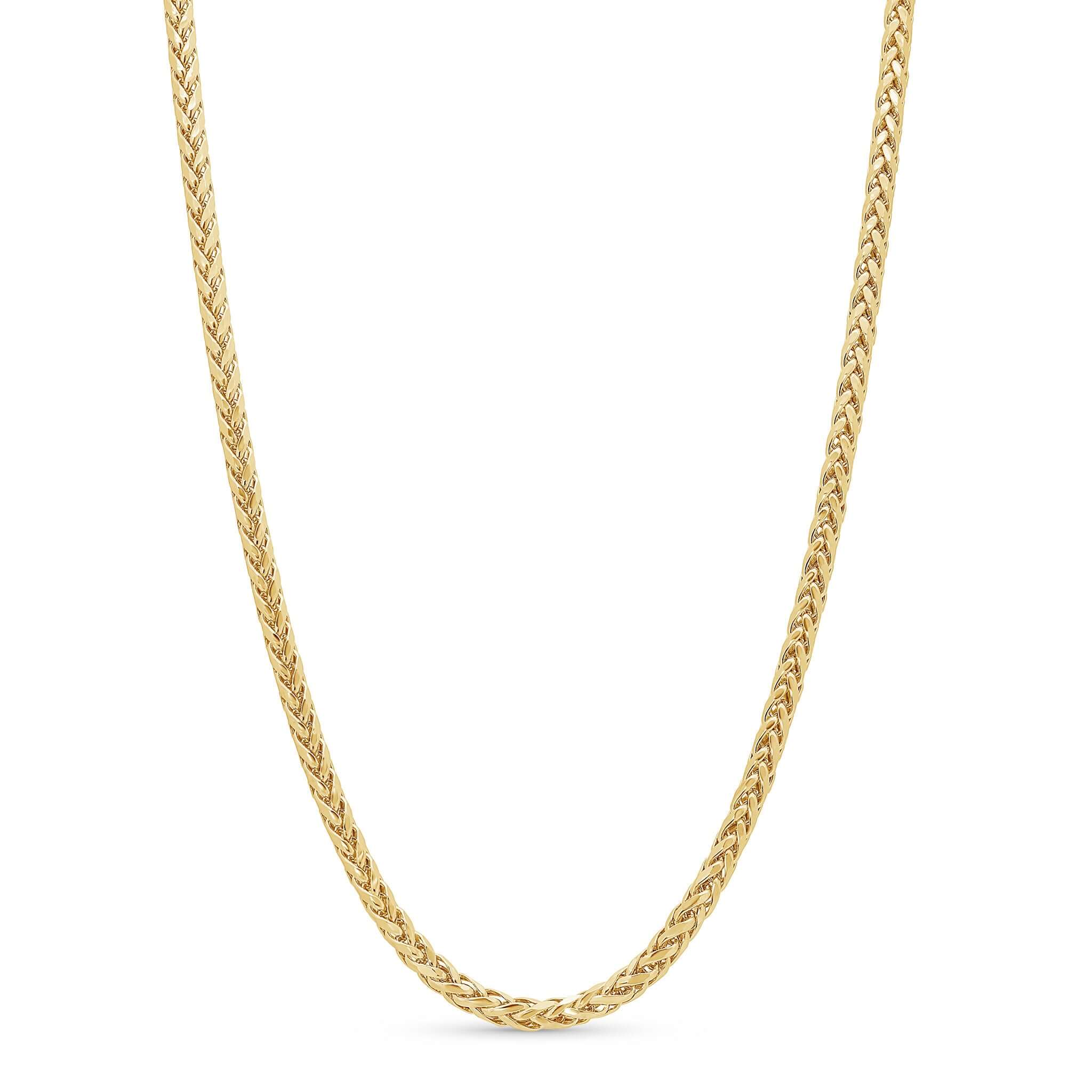 Men's Lightweight Wheat Gold Chain