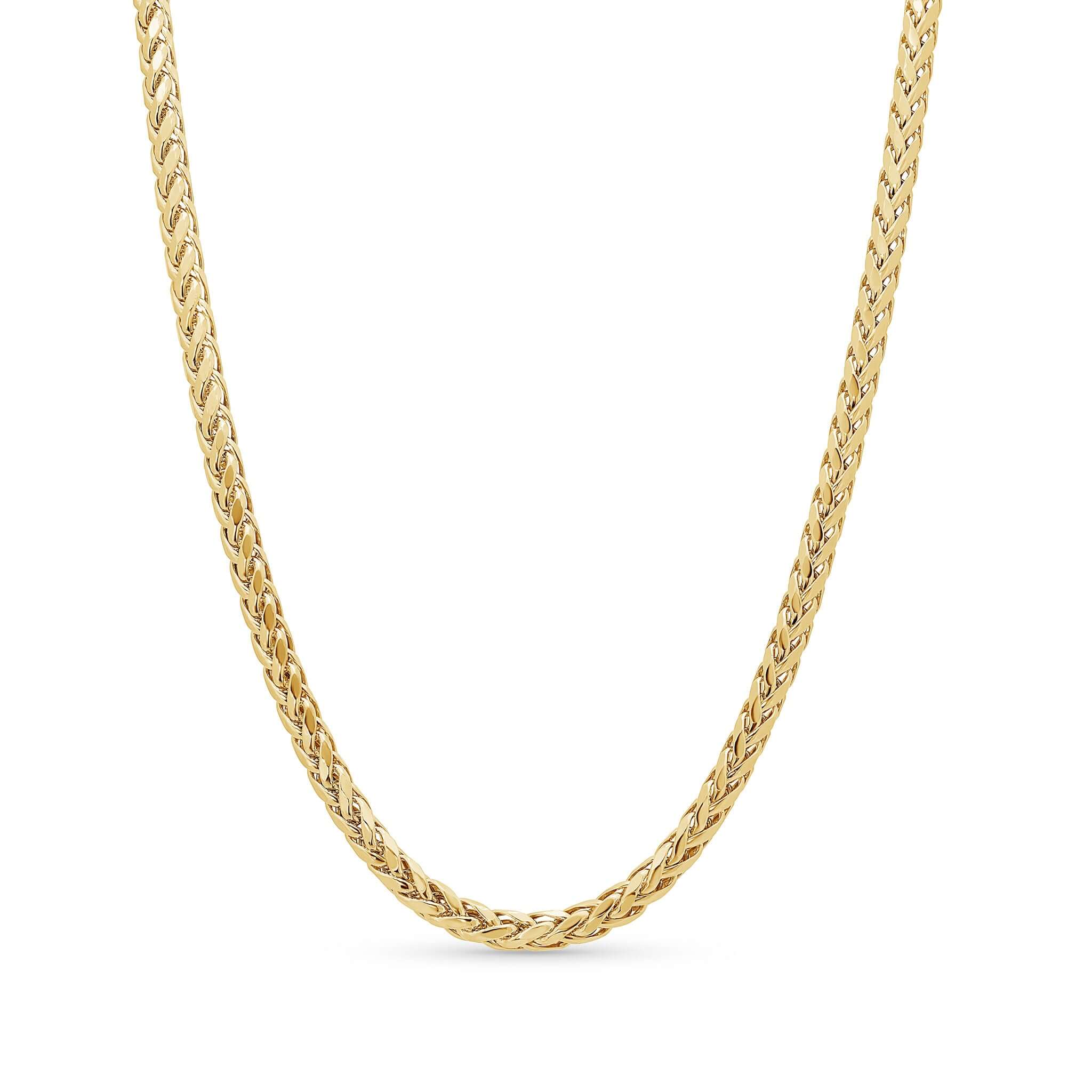 Men's Lightweight Wheat Gold Chain