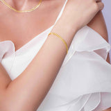 Gold Curb Link Bracelet