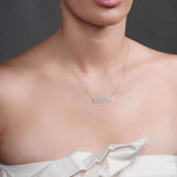 Horizontal Gold Bar Necklace