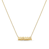 Gold Puffy Mama Necklace