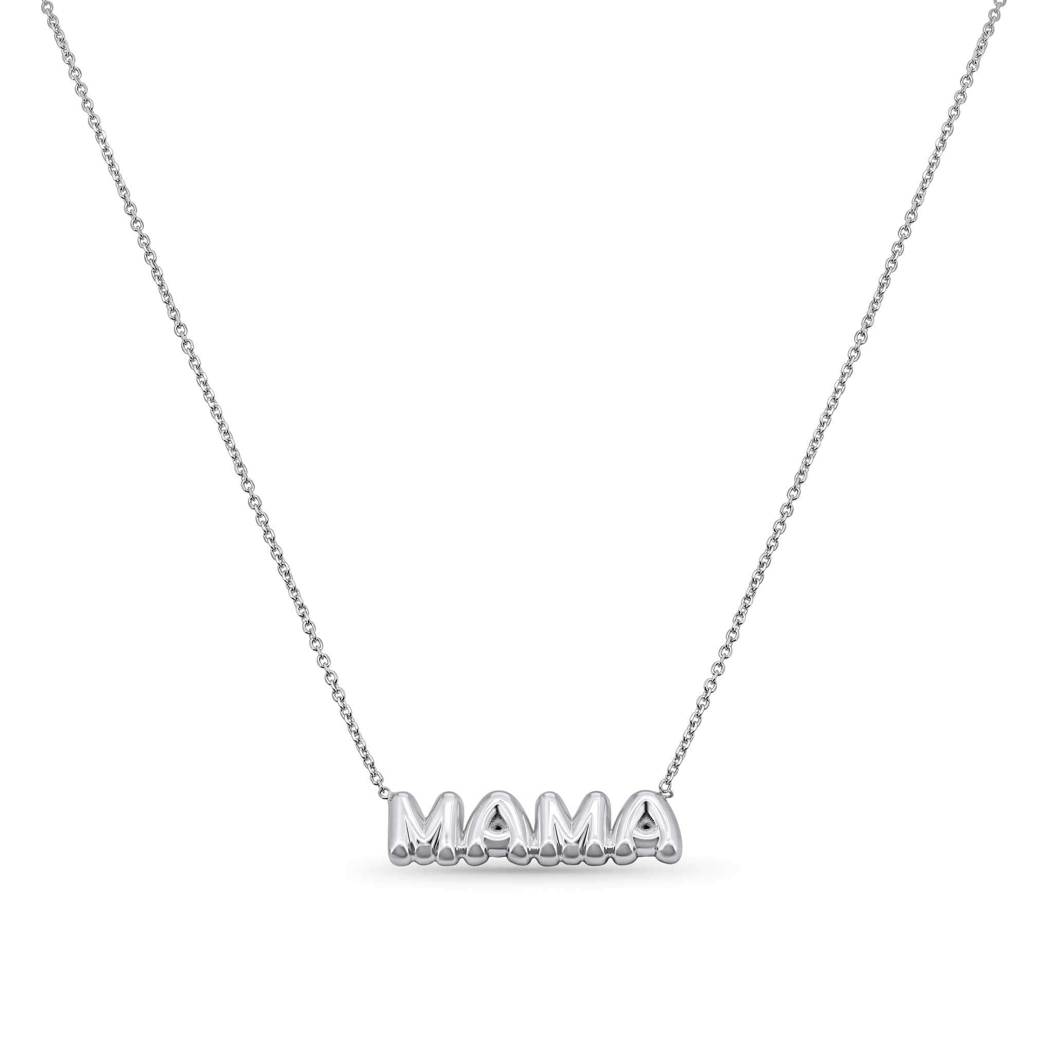 Gold Puffy Mama Necklace